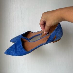 Madewell Blue Suede Women's Flats Size 7.5